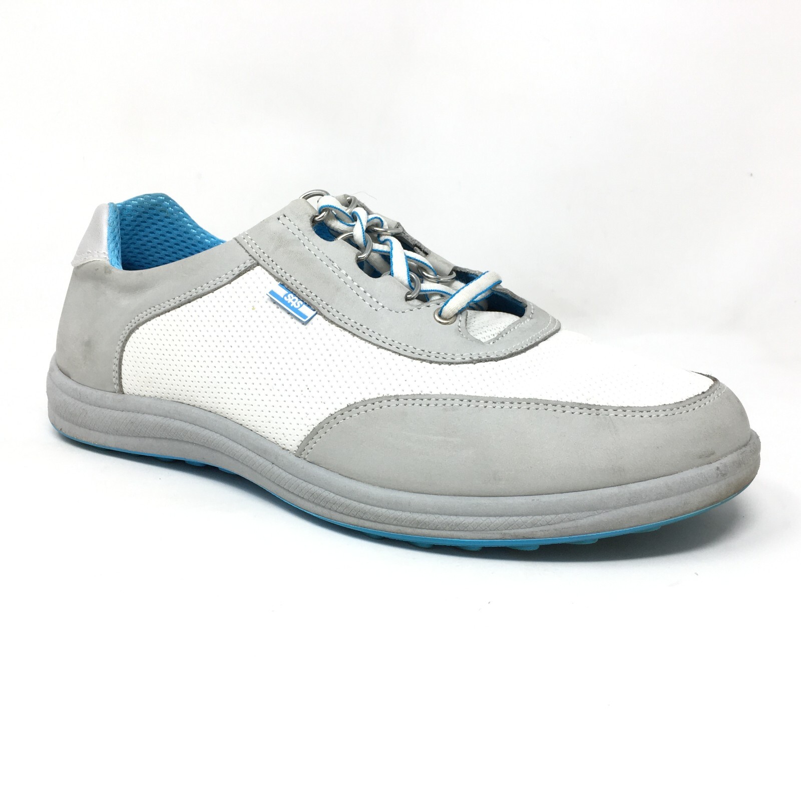 SAS Sporty Walking Shoes Sneakers Womens Size 2E Gray White