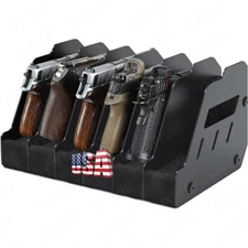 Gun Rack for Pistol, 6 Handguns Holder Organizer Accessories Gun Safe Organizer