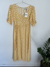 FAITHFULL THE BRAND Linnie Midi Boho Cottagecore Floral Dress Size 4 NWT