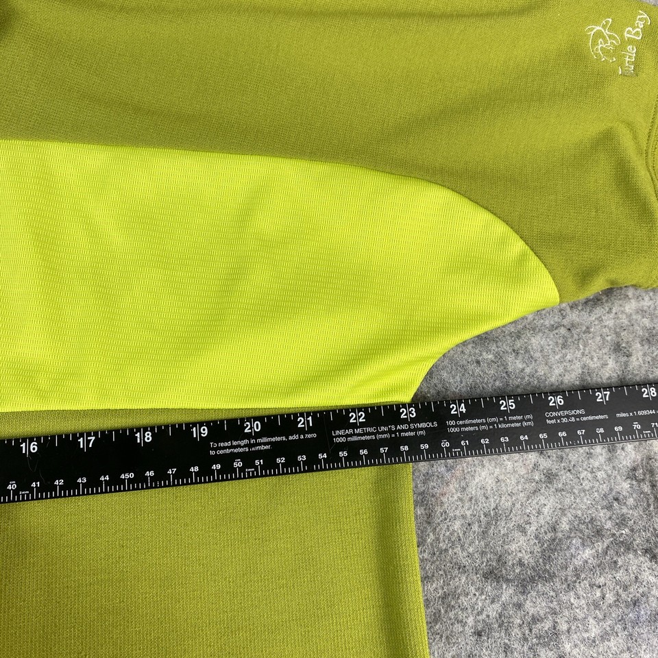 Oakley Golf Polo Shirt Men's Large Green Striped Turtle Bay Hawaii Logo