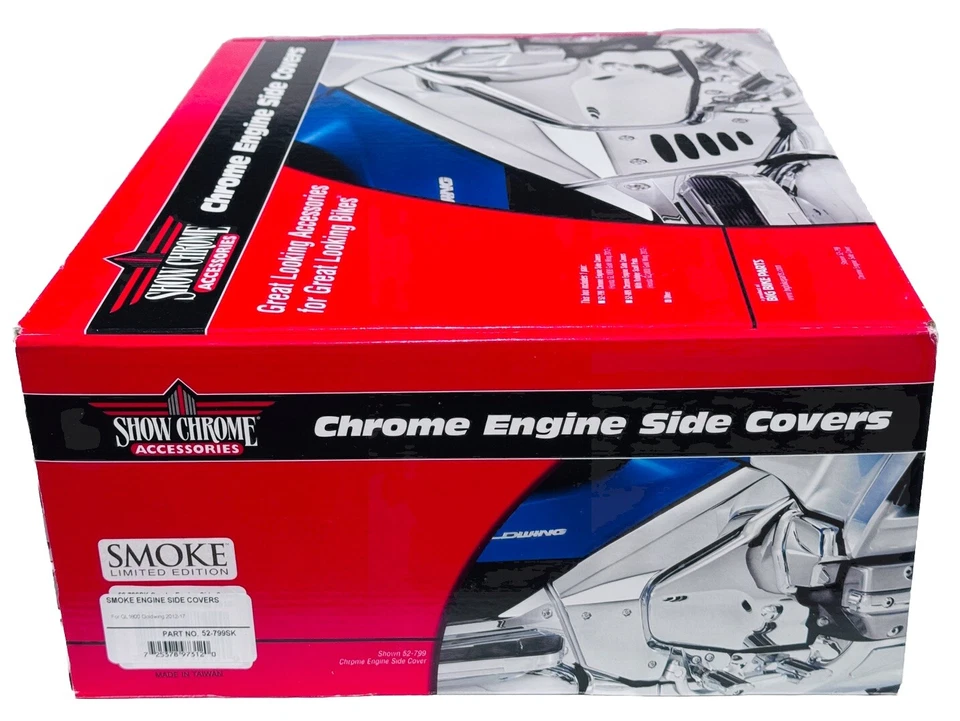 Show Chrome 52-799SK Smoked Engine Covers For 2012-17 Honda Goldwing 1800 - Image 3 of 4