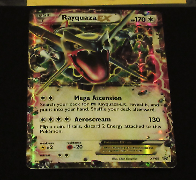  Pokemon - Rayquaza-EX (XY69) - XY Black Star Promos - Holo :  Toys & Games