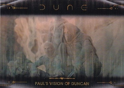 Topps Dune Chrome 2024 No. 41 Paul's Vision of Duncan Gold Pulsar Refractor