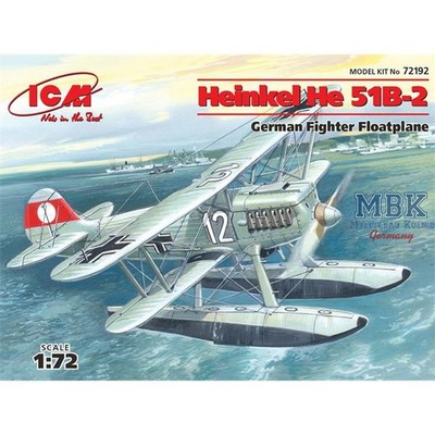 ICM ICM72192 Heinkel He51B-2, German Floatplane Fighter