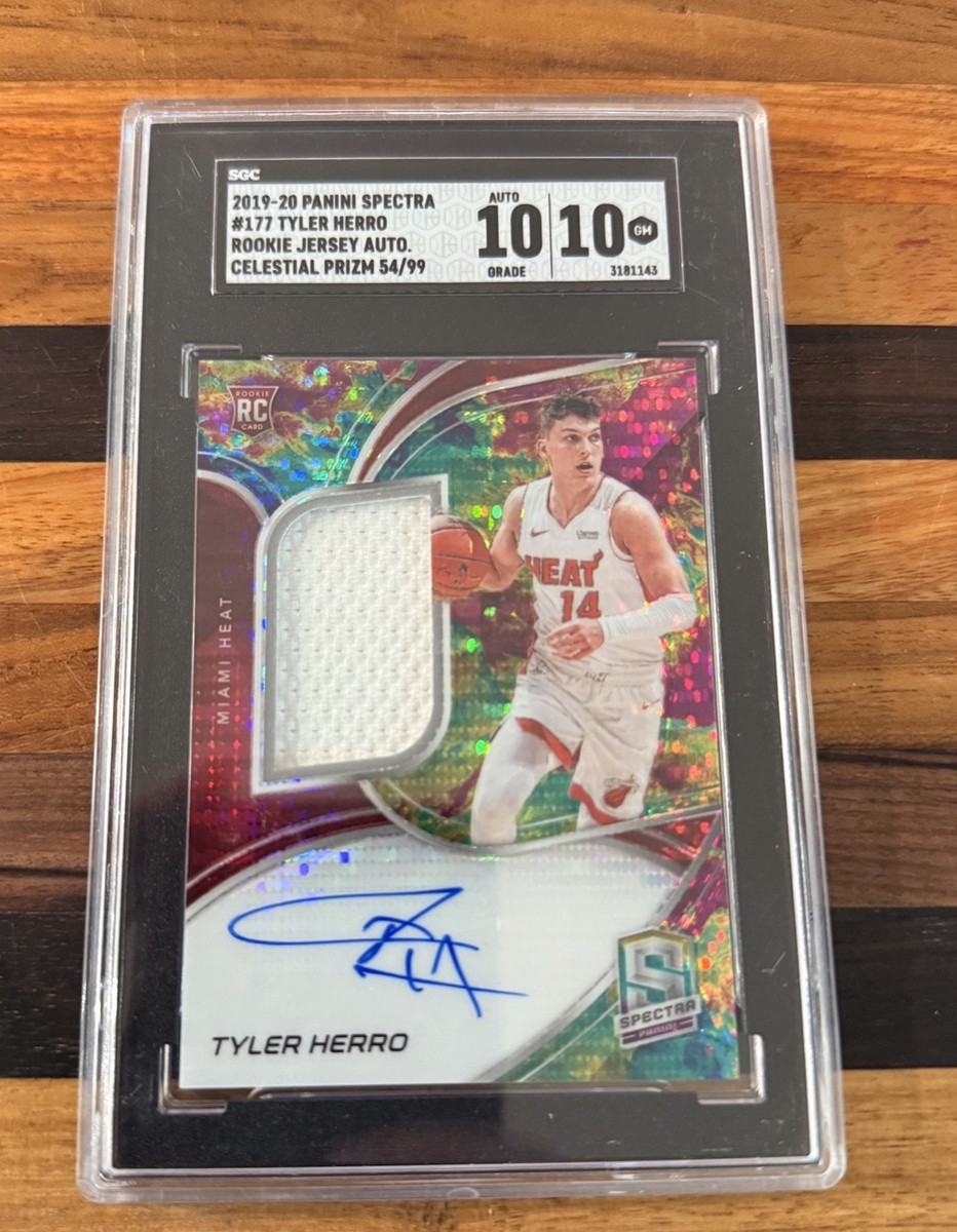 2019-20 Panini Spectra - Rookie Jersey Autographs Tyler Herro #177