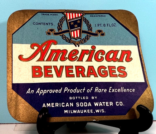 American Beverages American Soda Water Co Label