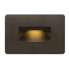 12V 3.8W LED Horizontal Step Light - 4.5 Inches Wide by 3 Inches High-Bronze