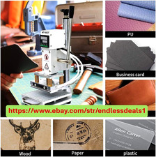 110V Hot Foil Stamping Machine 10x13cm with T-Slot Movable Table for PVC Wood