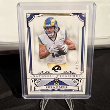 2025 Panini National Treasures Puka Nacua Purple #/75 Rams