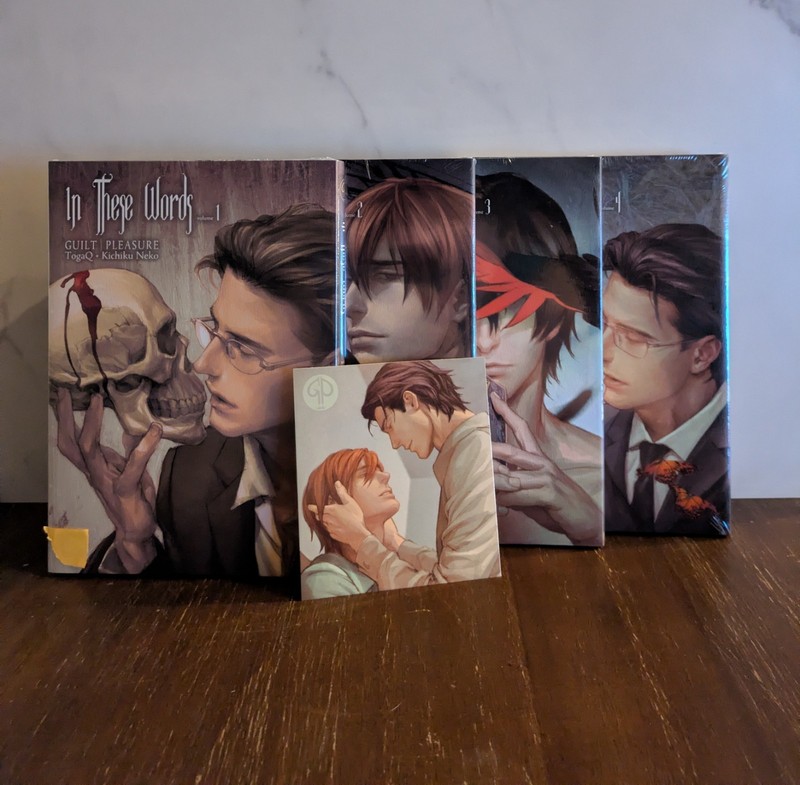 In these words 1-4 ENGLISH Complete book lot Guiltpleasure BL Manga Wrapped