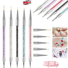 5 Pcs Nail Art Brushes Nail Dotting Tool Nail Art Tools 2 in 1 Nail Art Tool Set