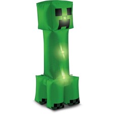 Disguise Licensed Minecraft Creeper Light-Up Led Inflatable Decor 4 Ft 159279