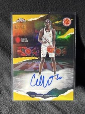 2025 Chrome McDonalds All American Caleb Wilson Winning Tags WT-CW Gold AUTO /50