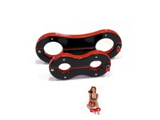 Rigid Fetters - Set of Wooden Wrist  Ankle Stocks for BDSM Play