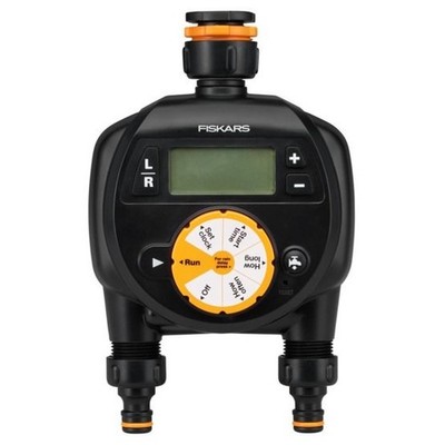 6411501511782 Fiskars 1054792 Schwarz Digitaler Bewässerungstimer Fiskars
