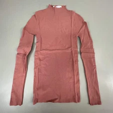 SAMSHIELD Alicia Equestrian Long Sleeve Turtle Neck Women's Sz S Blush Pink