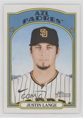 2021 Topps Heritage Minor League Edition Justin Lange #124 1m8
