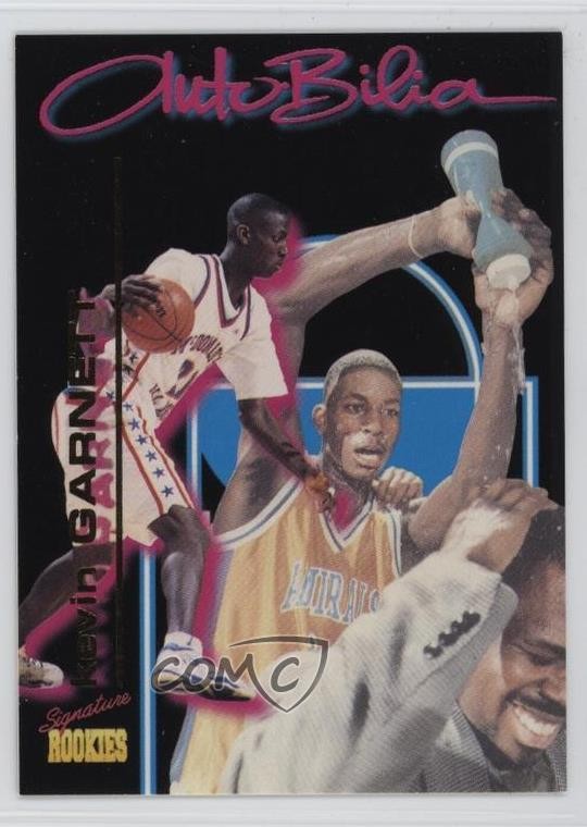1995 Signature Rookies Autobilia Kevin Garnett Kevin Garnett #G3 RC HOF c2s