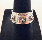 Vintage Size 7 Estate 925 Sterling Silver Unbranded Spinner Ring 4.65 grams