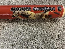 RARE Miguel Cabrera Triple Crown 2012 Stat Picture Bat. MLB Licensed 34” Bat
