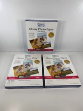 Berkley & Jensen Glossy Photo Paper 100 sheets 8 1/2 x 11 inches Lot of 3