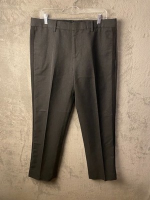 Armani Exchange A|X Dress Pants Mens 33 Black Slim Tuxedo Stripe Formal