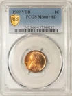 1909 VDB LINCOLN CENT - PCGS MS-66+ RD, GORGEOUS & PREMIUM QUALITY!