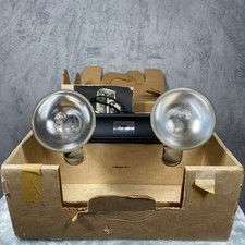 Tower Two Lamp Movie Light No. 8845 Vintage Black Dual Bulb Photography Gear