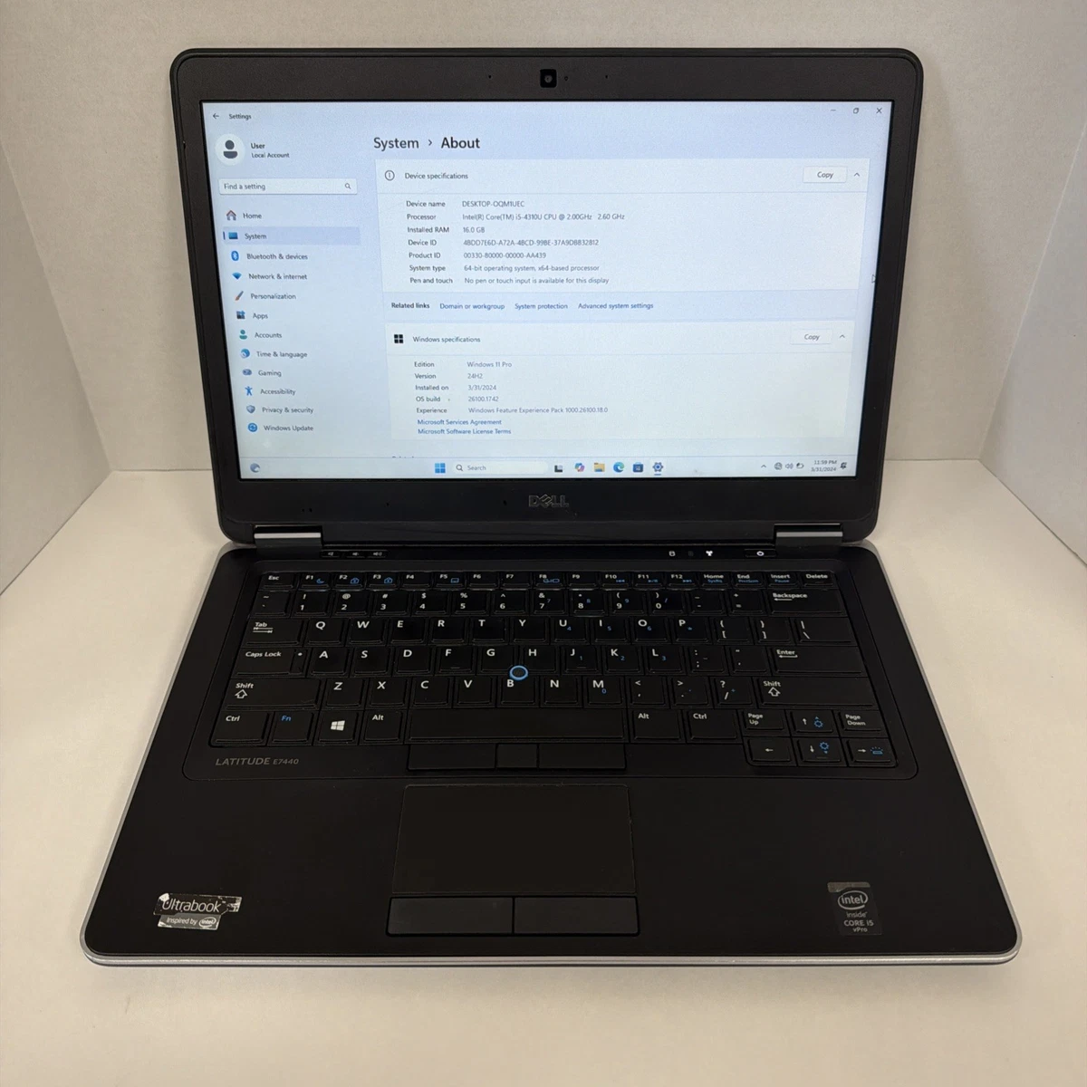 中古 DELL E7440 Core i5 SSD 初期化済 ノートPC Dell Latitude E7440 Intel Core i5 4th Gen. PC Laptops & Netbooks