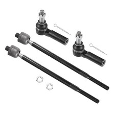 4 Pcs Front Inner Outer Tie Rod Ends Suspension Steering Tie Rod End for Ram