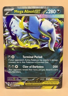 Mega Absol ex 086/132   Mega Evolution (Double Rare) - NM - 2025 Pokémon TCG