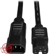 Tripp Lite 10ft Heavy Duty Computer Power Cord 15A 14AWG C14-C15