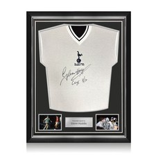 Glenn Hoddle Signed Tottenham 1981 Home Football Shirt: COYS. Superior Frame