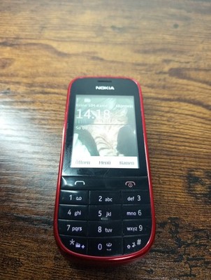 Nokia Asha 203 Dunkelrot ''old vintage'' Handy mit Touchscreen Smartphone