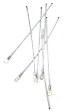 Lot of 7 ASK 10-3/4" Stainless Steel Flexible Lug Cable Cord Terminal 6 J&D