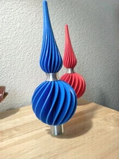 tree topper finial Spiral design, modern elegant!