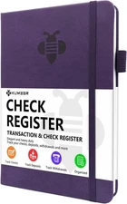 Check Register – Elegant Registers for Personal Checkbook with Purple 