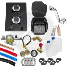 THETFORD HOB/SINK HOT & COLD TAP CONVERSION KIT BULKHEAD INSTALLATION MOTORHOME