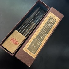 Vintage Dunlap Needle File Set 10 Piece 5 1/2" Original Box Germany No. 6759