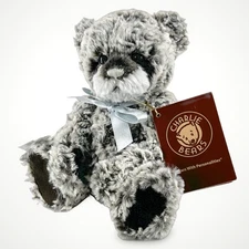 Collectable 2017 Charlie Bears "Tiddles" 8 in tall Gray CB171767A w/ Tag