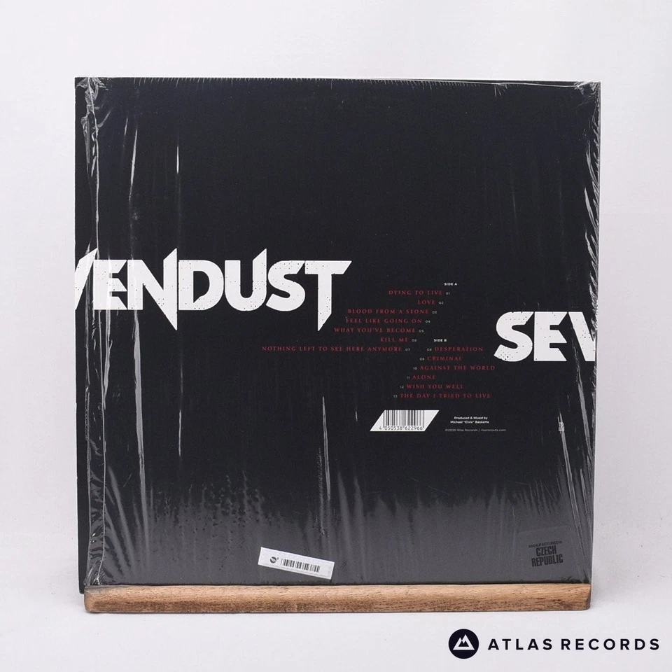 Sevendust Blood & Stone Red Opaque Lyric Sheet LP Album Vinyl Record - EX/NM Foto 3 de 4