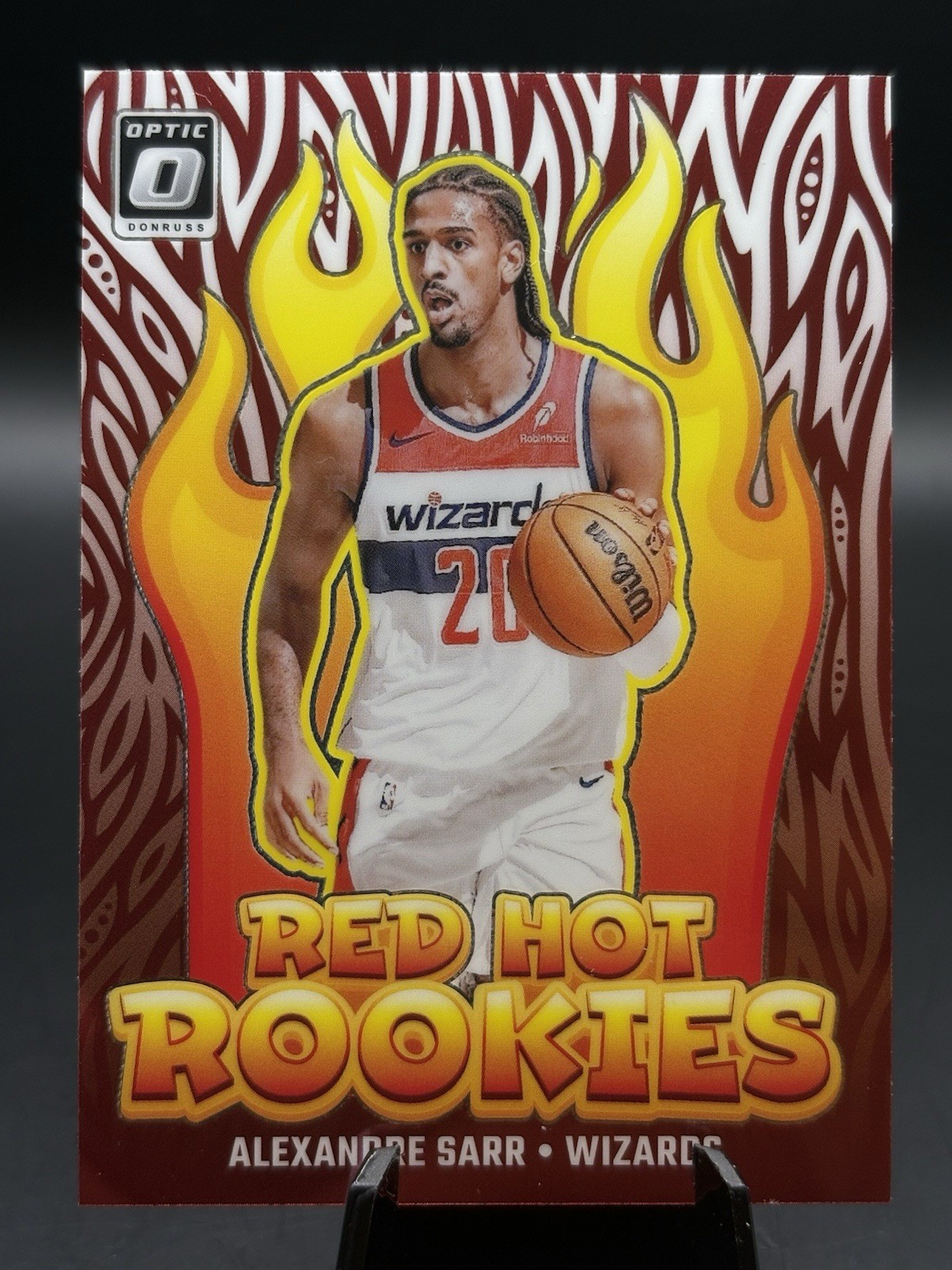2024-25 Donruss Optic #2 Alexandre Sarr Red Hot Rookies (RC)