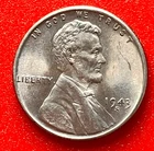 1943-S Lincoln Wheat Cent Penny GEM BU From an Original Bank Roll