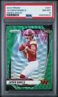 2024 PANINI PRIZM GREEN WAVE #347 JAYDEN DANIELS ROOKIE RC PSA 8