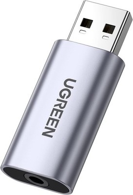 USB Soundkarte mit 4-poligem TRRS Aux Anschluss für Laptop PS4 Raspberry Pi