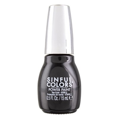 4 Pack Sinful Colors Power Paint Nail Polish, STRENGTHENING TOP COAT 2640, 0....