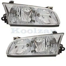 CAPA For 01-02 Camry Headlight Headlamp Front Halogen Head Light w/Bulb PAIR SET