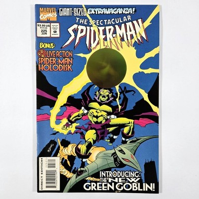 SPECTACULAR SPIDER-MAN #225 - 3-D HOLODISC COVER! 1995 MARVEL COMICS