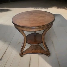 Coaster Fine Furniture Round Accent Side Table with Shelf – Model 902832