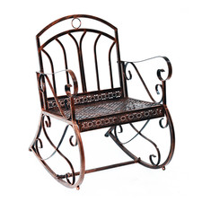 Iron Rocking Chair-Bronze